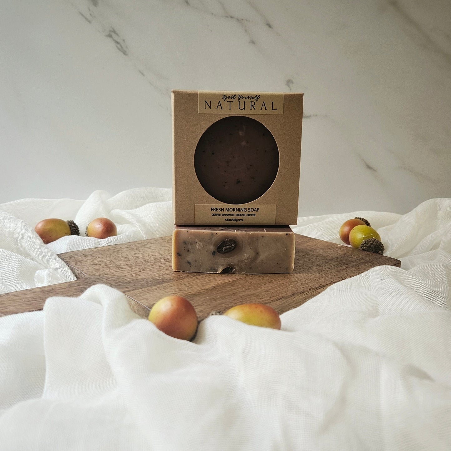 Energizing Coffee & Cinnamon Exfoliating Soap